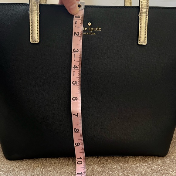 Kate Spade Black & Gold Elegant Tote - Picture 8 of 10